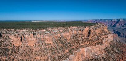 grande desfiladeiro aéreo cena. panorama dentro lindo natureza panorama cenário dentro grande desfiladeiro nacional parque. foto