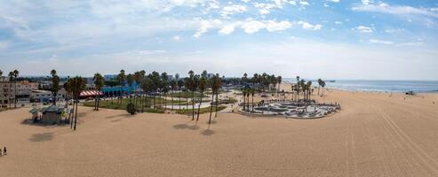 Veneza de praia los angeles Califórnia la verão azul aéreo visualizar. foto