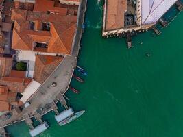 aéreo Visão do murano ilha dentro Veneza lagoa, Itália foto