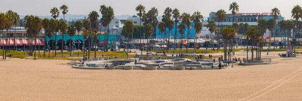 Veneza de praia los angeles Califórnia la verão azul aéreo visualizar. foto