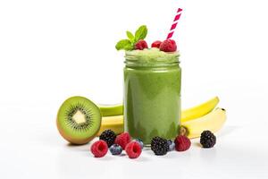 ai gerado kiwi verde batido foto