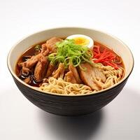 ai gerado ramen sopa fechar-se foto