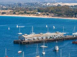 lindo aéreo Visão do a Monterey Cidade dentro Califórnia foto