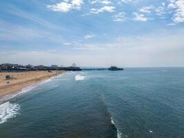 Veneza de praia los angeles Califórnia la verão azul aéreo visualizar. foto