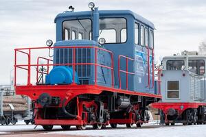 automotor poder plantar esula às a museu do limitar calibre ferrovias dentro Ecaterimburgo, Rússia foto