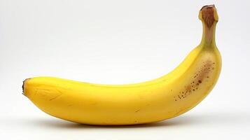 ai gerado banana isolado em branco fundo foto
