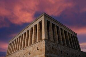 anitkabir é a mausoléu do a fundador do turco república, mustafa kemal atatürk. foto