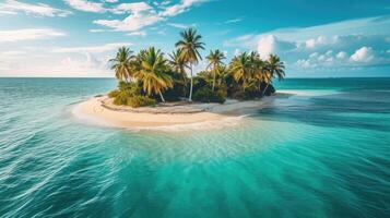 ai gerado ilhas oceano tropical de praia foto