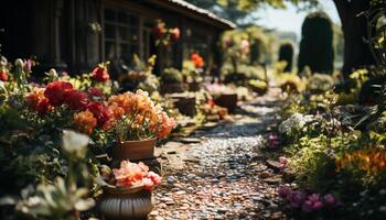 ai gerado frescor e beleza dentro natureza floral abundância gerado de ai foto