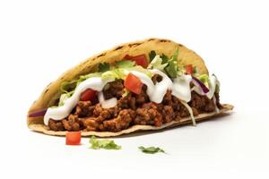 ai gerado taco Comida clipart foto