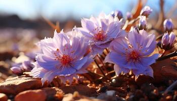 ai gerado uma vibrante ramalhete do multi colori flores traz amor e beleza gerado de ai foto