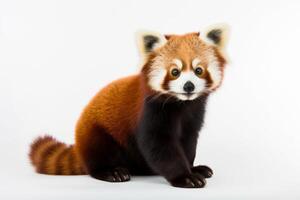 ai gerado vermelho panda clipart foto