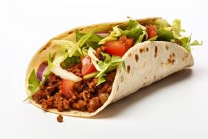 ai gerado taco Comida clipart foto