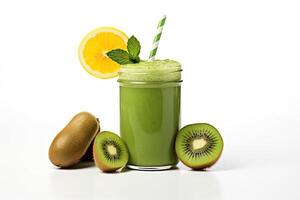 ai gerado kiwi verde batido foto