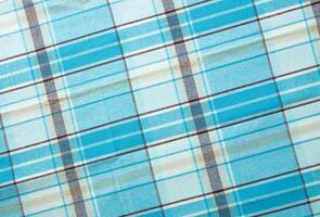 azul e ciano cor escocês tartan xadrez têxtil foto