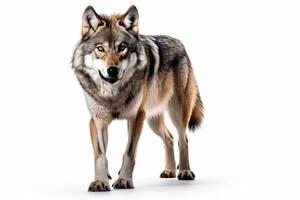 ai gerado selvagem Lobo clipart foto