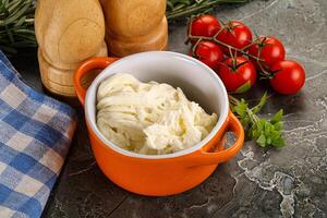 italiano delicous Stracciatella queijo foto