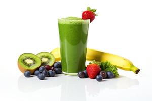 ai gerado kiwi verde batido foto