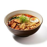 ai gerado ramen sopa fechar-se foto