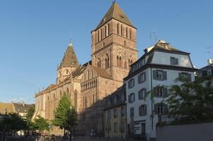protestante Igreja santo Tomás, Estrasburgo, Alsácia, bas rhin departamento, França foto
