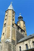 goslar, Alemanha, 2015, mercado Igreja st. cosmos e Damião, goslar, Harz, mais baixo Saxônia, Alemanha, unesco mundo herança local foto