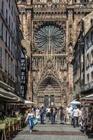 Estrasburgo, França, 2017, catedral notre senhora, Estrasburgo, Alsácia, bas rhin departamento, França foto