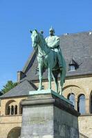 goslar, Alemanha, 2015, equestre estátua do Wilhelm der grosso, imperial Palácio ou Kaiserpfalz, goslar, Harz, mais baixo Saxônia, Alemanha, unesco mundo herança local foto