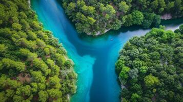 ai gerado topo Visão do lindo ilha com areia de praia ,aéreo zangão tomada, generativo ai foto