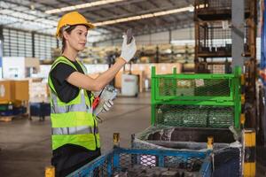 industrial aceitação amostragem plano de atributo ou muitos qualidade garantia amostragem Produção qualidade teste Verifica processo de técnico engenheiro inspetor trabalhador dentro fábrica. foto