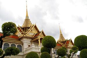 detalhe do grande palácio em bangkok, tailândia foto