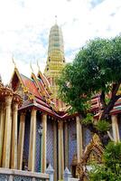 detalhe do grande palácio em bangkok, tailândia foto