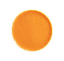 topo Visão do quente laranja ou amarelo condensado leite chá isolado em branco fundo com recorte caminho foto