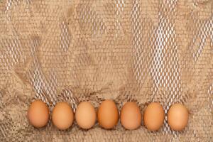 linha do ovos. sustentável Páscoa fundo foto