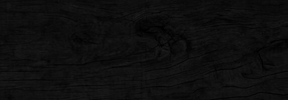 madeira Preto fundo. Sombrio de madeira superfície, topo do mesa, chão, parede ou papel de parede em branco para Projeto foto