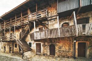 antigo rural casa dentro Lombardia Itália foto