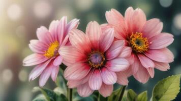 ai gerado foto do flores aguarela mão fez flora. ai gerado