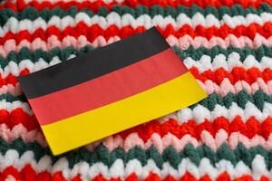 bandeira do Alemanha correção. foto realista bordado