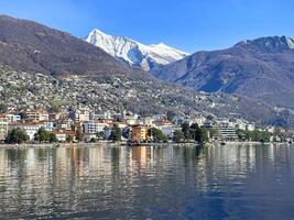 uma Visão do a cidade do locarno, Suíça foto