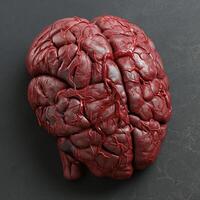 ai gerado humano cérebro estão uma altamente detalhado fotorrealista 3d modelo . ai foto