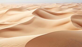 ai gerado majestoso areia dunas ondulação dentro a árido africano panorama gerado de ai foto