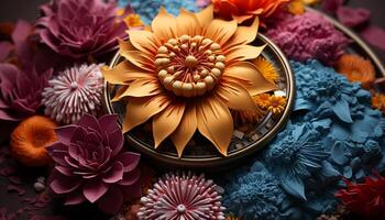 ai gerado uma lindo lótus Flor simboliza espiritualidade e amor gerado de ai foto