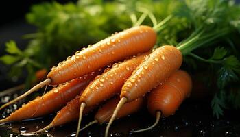 ai gerado frescor do natureza recompensa saudável comendo com orgânico vegetariano Comida gerado de ai foto