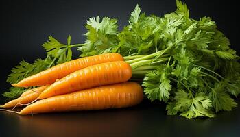 ai gerado frescor do orgânico vegetais, saudável comendo, natureza vibrante cores gerado de ai foto