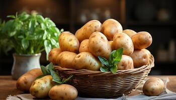 ai gerado fresco orgânico vegetais, saudável comendo, rústico Fazenda colheita gerado de ai foto