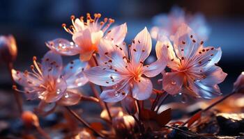 ai gerado a vibrante ramalhete do flores flores dentro natureza beleza gerado de ai foto