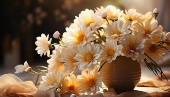 ai gerado frescor do verão dentro uma ramalhete do multi colori flores gerado de ai foto