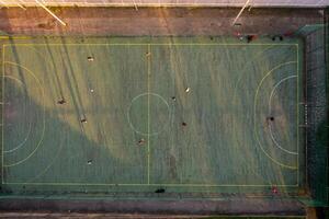 rua público mini futebol quadra aéreo Visão foto