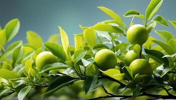 ai gerado frescor do citrino fruta dentro natureza, saudável comendo, orgânico Comida gerado de ai foto