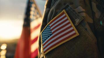 americano soldado para veteranos dia foto