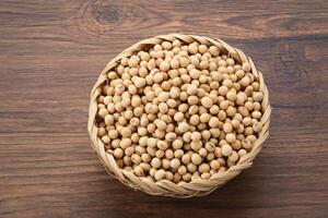 soja sementes ou kacang Kedelai, Comida ingredientes foto
